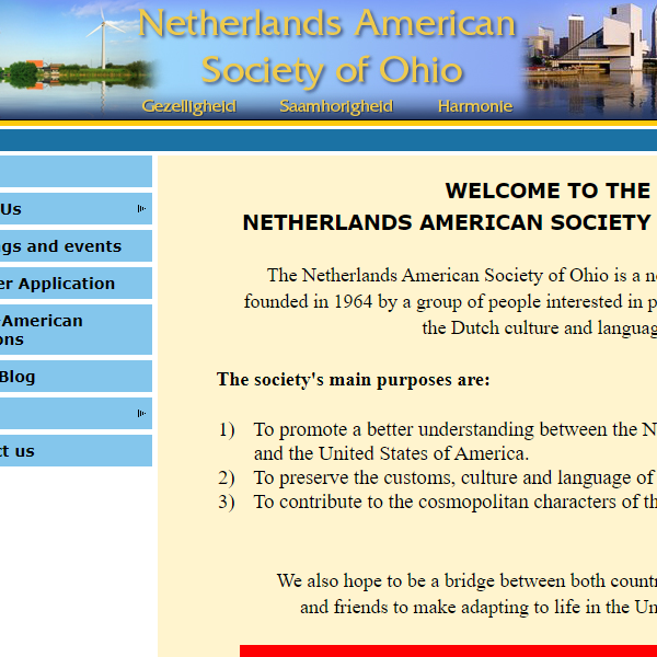 Dutch Speaking Organizations in USA - Netherlands American Society of Ohio